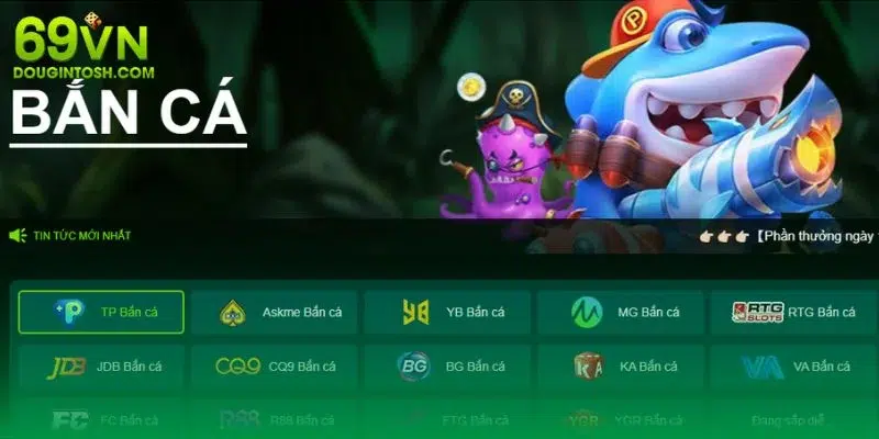 Đa dạng các tựa game bắn cá cho bạn lựa chọn