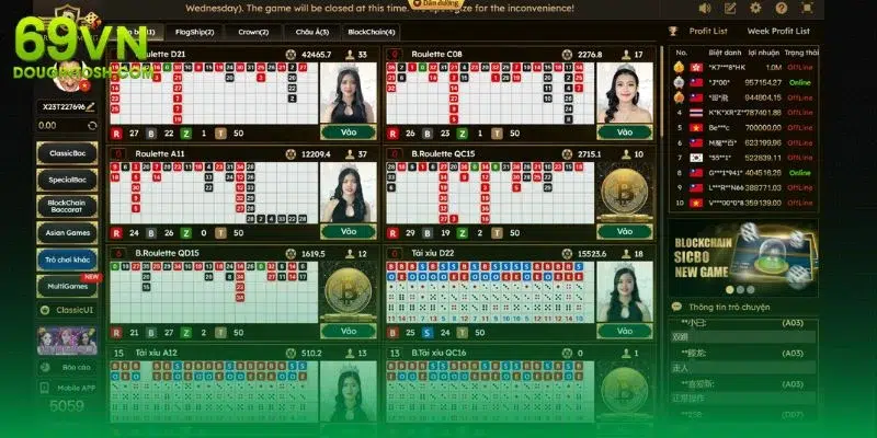 Các cửa cược cơ trong Roulette 69VN